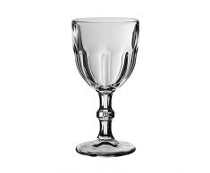 CÃ´tÃ© Table Lato Tavolo 25370Â Calice Vetro Vino Argento 19Â cl 7,5Â x 7,5Â x 15Â cm (Set di 6)