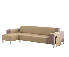 Martina Home, Betta, copridivano per divani con Chaise Longue Braccio Sinistro Chaise Longue XL 280 CM Ecru