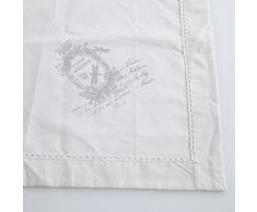 TOVAGLIA COTONE BIANCA SHABBY STAMPE CM 145X240