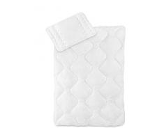 Traumnacht Set di copriletto e cuscino per i bambini, 4Â Stagioni, Copriletto 100 x 135 cm e 1Â x cuscino 40Â x 60, Microfibra, Bianco