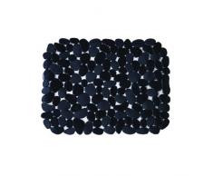 MSV Pebbles PVC -Tappetino per lavello, Colore: Nero