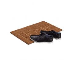 Relaxdays Home Zerbino per Interni ed Esterni, PVC, Beige, 50 x 65 cm