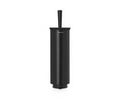 Brabantia Linea Profile Bagno Porta Scopino da Toilette, Inox, Nero Opaco, Taglia Unica