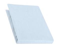 aqua-textil Pur Lenzuolo Elasticizzato Letto Contenitore Letti ad Acqua Cotone 180x200-200x220 cm Blu Acqua