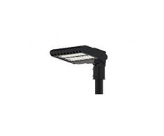 FILUX Area Light SMD Lumileds/inventronics Timer Lampione LED, 50Â W, asimmetrico nero, 487Â x 321Â x 89.6Â mm
