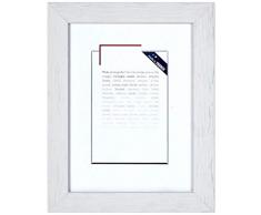 Brio 104071,Cornice portafoto Karma, in legno,Bianco, 40X50