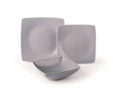 Excelsa Eclipse Servizio di Piatti 18 Pezzi, Ceramica, Grigio