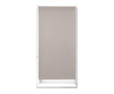 Relaxdays, Marrone Tende a Rullo Termiche, Tenda Oscurante con Staffa per Il Montaggio e Catenella, Stoffa 210x66 cm, Poliestere, Alluminio, plastica, 210 x 70 x 4,5 cm