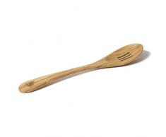 Berard 22474 - Cucchiaio scanalato per servire Pesce (Legno di olivo, 30 cm)