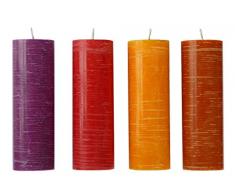 AmabienteÂ âÂ Design Candles 8400Â âÂ 1Â Cocoon 4Â Cilindro Candele Indian Night Deco Candle Mix Candela Cera vegetale, Misti, 4.5Â x 4.5Â x 14,5Â cm