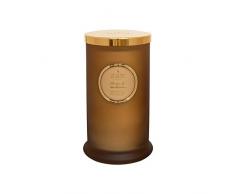 Shearer Candles - Candela in Barattolo, profumata al Cacao e Legno di Sandalo, stoppino in Cotone, fragranze e Oli Essenziali Ombre, Oro, Bianco, Grande