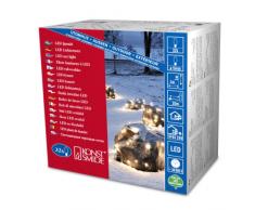 Konstsmide 3748-100 / Rete di luci LED / 32 diodi bianco caldi / 24V trasformatore da esterno/cavo nero
