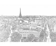 Scenolia Carta da Parati Poster panoramico Parigi Eternel 4Â x 2,70Â m | Decorativo e Foto Parete XXL qualitÃ HD