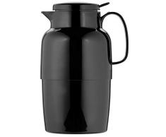 Helios Mondo Push caraffa in plastica, plastica, Nero, 2.0 Litre