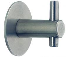 Schwinn 44220 - Gancio Appendiabiti per Guardaroba, Filettatura M6, Lunghezza Complessiva 25 mm, Realizzato in Acciaio Inox Spazzolato