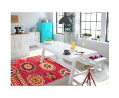 ABC, Tangeri 2, Tappeto, Multicolore (Rosso/Marrone/Nero), 200 x 300 cm