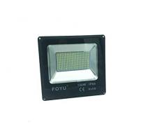 BES 23902 Faro LED Esterno, 100 Watt, Luce Fredda, Faretti LED, Slim Ip66