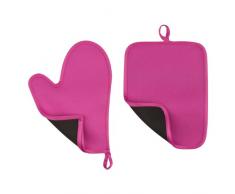Premier Housewares Set di Guanto da Cucina e Presina in Neoprene, Rosa
