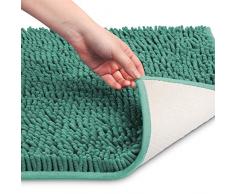 Petti Artigiani Italiani Tappeto Bagno Tappetino Antiscivolo, Morbida Spugna Microfibra, Verde, 50 x 80 cm