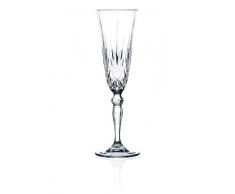 RCR Melodia Confezione 6 Calici Flute in Vetro da 16cl