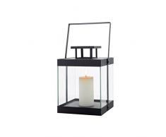 blomus Laterne, ohne Kerze, S Lanterna, Metallo, Nero, 22 x 22.5 x 29.5 cm