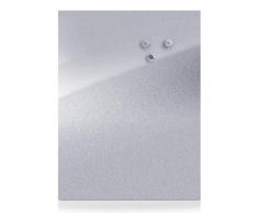 Zeller 11119 Bacheca Magnetica, Stainless Steel, Argento, 79.5x60x1.4 cm