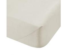 Catherine Lansfield 500Â TC Cotton Rich lenzuola matrimoniali con angoli, crema, doppio, Crema, Super King