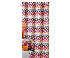 Homemaison Tenda con Motivo a Triangoli, 100% Poliestere, bambù, 140 x 260 cm