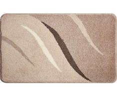 Grund Organico Filato Tappeto da Bagno, 100% Cotone Biologico Filati, Ultra Soft, Antiscivolo, Certificato Oeko teÑ , 5Â Anni di Garanzia, calo, Wings - Taupe, 60 x 100 cm