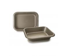 IBILI Golden Class teglia, 35Â x 25Â cm, Acciaio, Oro, 35Â x 25Â x 6.4Â cm