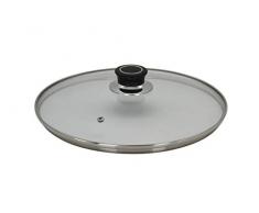 Karl KrÃ¼ger GL32D Coperchio per pentola Rotondo Nero, Argento, Trasparente