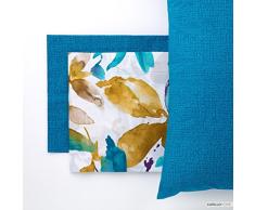 Linea Oro Yuma Set di lenzuola completo, Cotone, blu, King, 180Â x 190Â x 200Â cm