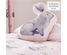 AYFEE Catherine Lansfield - Cuscino a Forma di Woodland Friends, 40 x 60 cm, Colore: Rosa