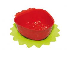 ZAK Designs 1576-M840, Scolapasta con piattino, 11 cm, Forma di Fragola