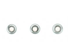 Philips Lighting Enif Set 3 Faretti da Incasso Orientabili Senza Lampadina, Nickel, 9 x 9 x 10 cm