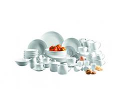 Domestic by MÃ¤ser - Servizio in Porcellana da tavola, Serie Alesia, 62 Pezzi, per 6 Persone!