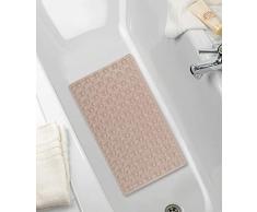 Wenko Vasca Rocha taupe Tappetino Antiscivolo Per Vasca Da Bagno Con Extra molte Ventose, caucciÃ¹ naturale, Marrone, 70Â x 40Â x 0.1Â cm