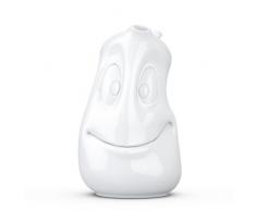 Fiftyeight T013101 - Brocca in Porcellana Dura, Motivo: Faccia positiva, 1,2 l, Colore Bianco