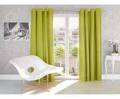 Splendid Silk - Tenda con Occhielli, 140 x 245 cm, Colore: Limone