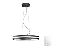 Philips Lighting Hue Being Lampada a Sospensione, LED Integrato, Illuminazione Intelligente, 39 W, Metallo, Nero