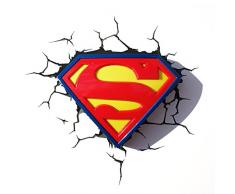 3D Light Fx Superman Logo Lampada LED e Touch, Multicolore