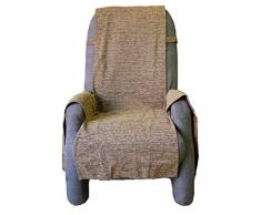 Comptoir du linge - Copripoltrona Paula1plchamois 50 x 210 cm, Colore Marrone Chiaro