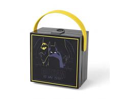 Portavivande Lego Batman con Maniglia; Contenitore Portatile, Nero