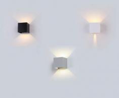 V-TAC VT-759 Lampada Muro Quadrata Doppio LED COB 6W, Bianco