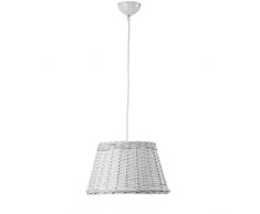 ONLI 4887/S Lampada a Sospensione Cestino E27, Grigio Chiaro, 35 x h 80cm