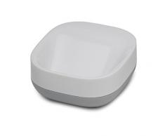 Joseph Joseph Slim Portasapone Compatto, Grigio/Bianco, 3,6 x 7,1 x 8,4 cm