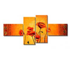 Visario 6520 - Quadro XXL (160 cm), Motivo: Fiori