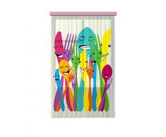 AG Design Tenda/tenda FCS L 7509, cucchiai e forchette, 140 x 245 cm, 1 Parte