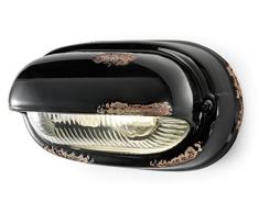 Ferroluce RetrÃ² Applique con Palpebra Orizzontale, Nero