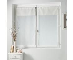 Charme et Douceur Tenda a vetro in poliestere naturale, ceramica, neutro, 60x1x120 cm